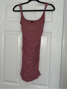Windsor Mauve Ruched Bodycon Mini Dress